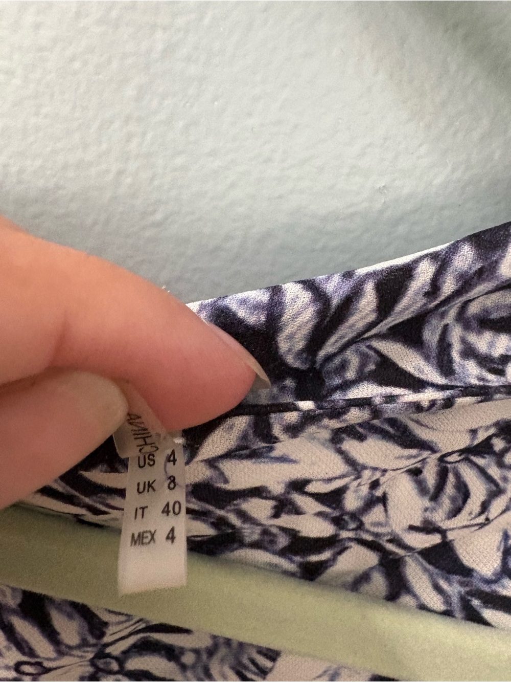 Elie Tahari Navy & White Floral Wrap Dress - Picture 5 of 8